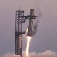 Starship-booster-caught-by-Launch-Gantry-spaceX-thumbnail