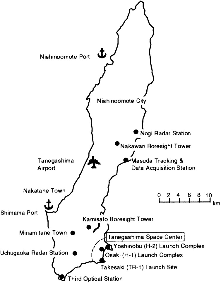 LocationofJAXA(NASDA)FacilitiesonTanegashimaIsland