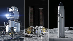NASA Awards Total of $967 Million to Blue Origin, Dynetics, SpaceX to Build Human Landing Systems for 2024 Moon Mission NASA Awards Total of $967 Million to Blue Origin, Dynetics, SpaceX to Build Human Landing Systems for 2024 Moon Mission