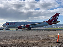 Virgin Orbit Space Plane Arrives In Cornwall for UK Launch