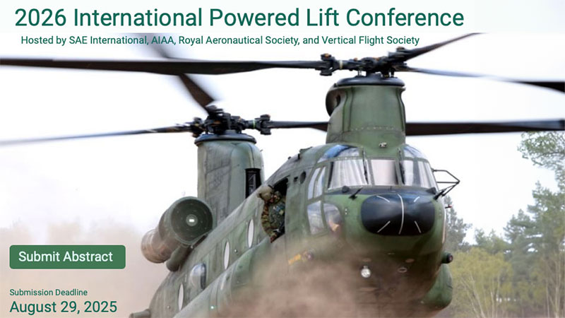 2026 International Powered Lift Conference (IPLC) Call for Papers