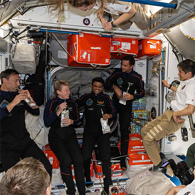 Axiom-4 Mission Astronauts Aboard ISS Conducting Research Experiments and Outreach Events