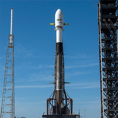 SpaceX Scrubs Launch of Two Communications Satellites 11 Seconds before Liftoff