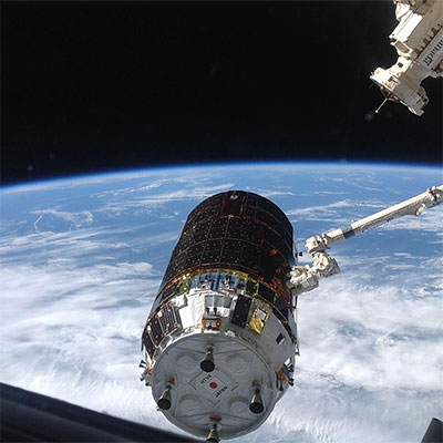 Japan’s HTV-X Spacecraft Arrives at International Space Station