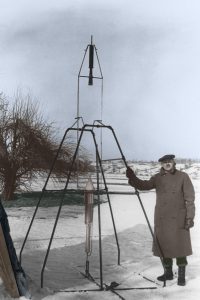 Goddard With First Liquid Propulsion Rocket Pic Credit Clark University Archives And Special Collections 1