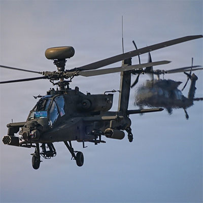 U.S. Army Demonstrates Counter-UAS Capability Using AH-64E Apache