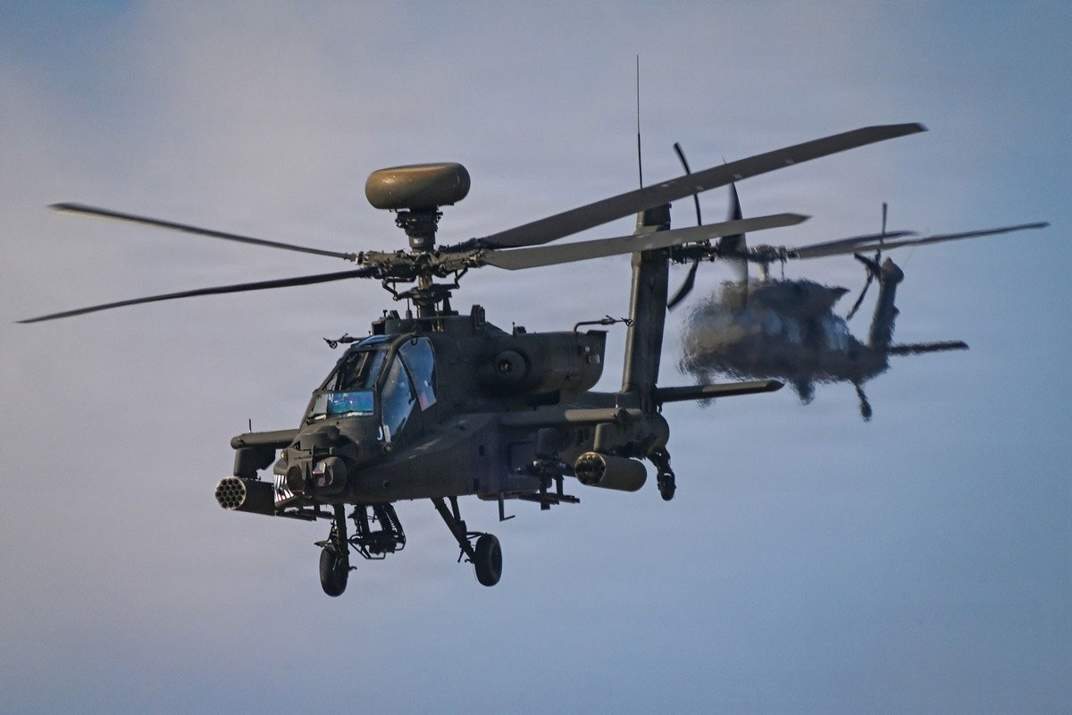 U.S. Army Demonstrates Counter-UAS Capability Using AH-64E Apache