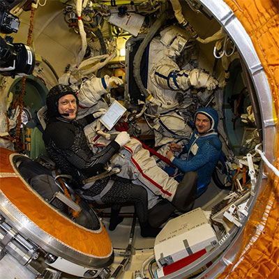 Russian Cosmonauts Install Solar Telescope During ISS Spacewalk