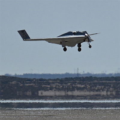 Northrop Flies XRQ-73 SHEPARD Hybrid Flying Wing for First Time
