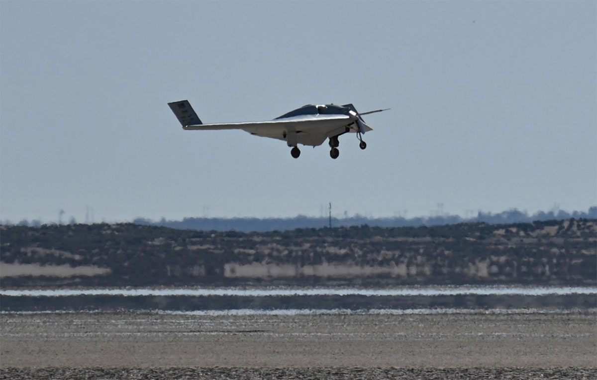 Northrop Flies XRQ-73 SHEPARD Hybrid Flying Wing for First Time