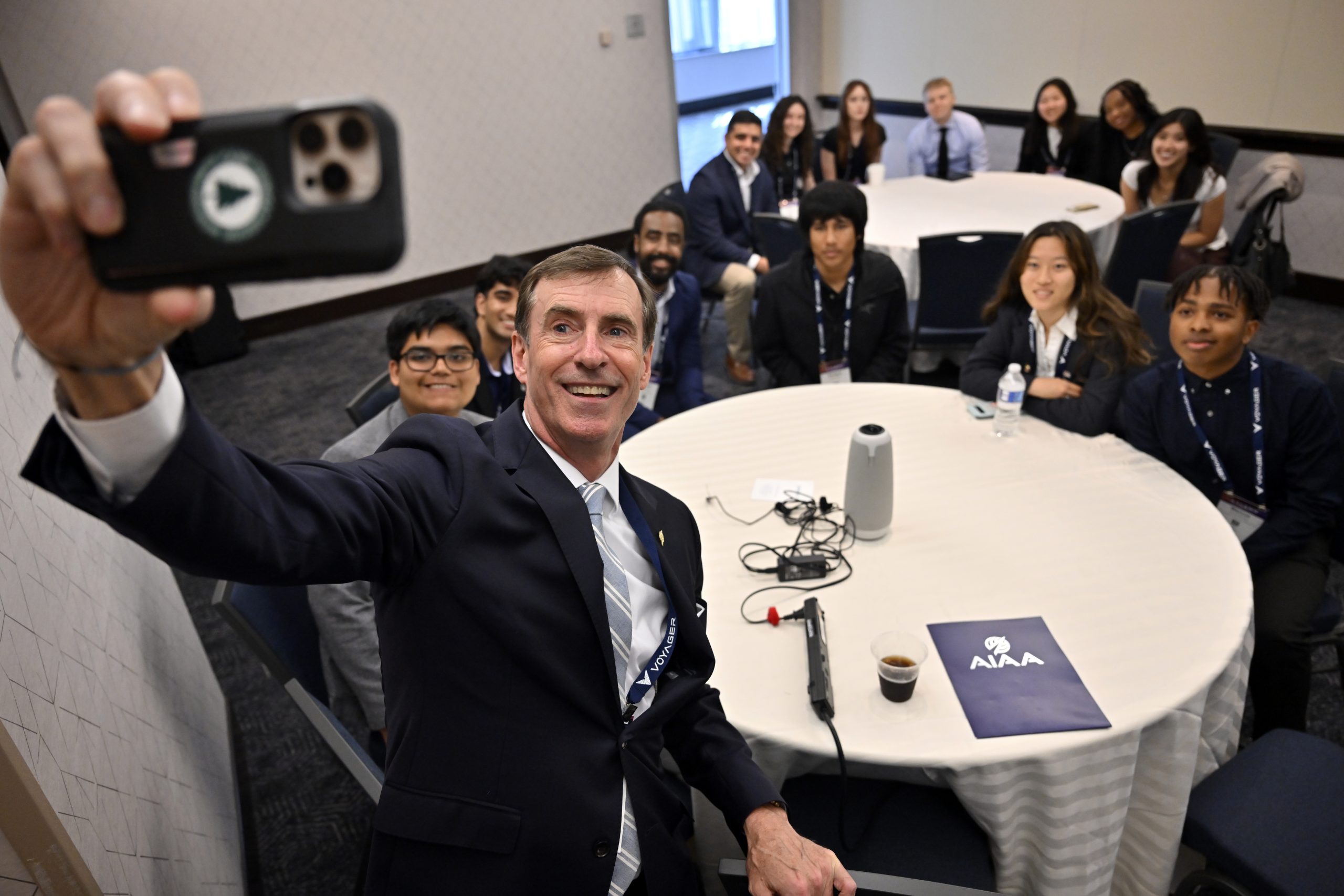 AIAA CEO Clay Mowry with ASCEND 2026 Rising Stars AIAA CEO Clay Mowry with ASCEND 2026 Rising Stars