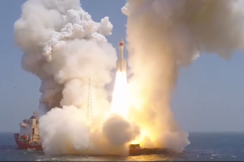 China’s Gravity-1 Rocket Launches Nine Satellites in Record Sea-Based Mission